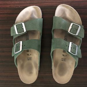 Birkenstocks Arizona Suede Leather